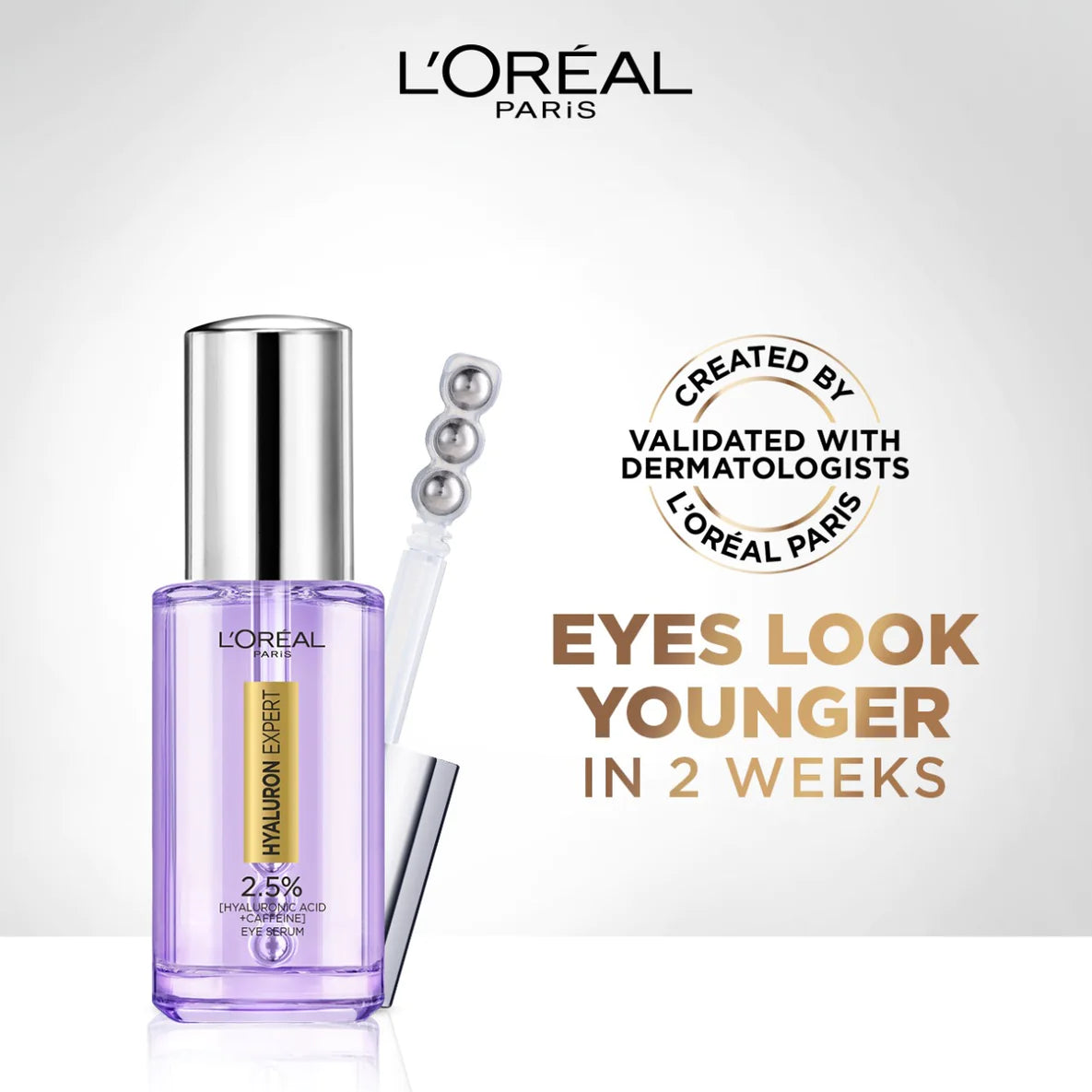 L’ORÉAL PARIS HYALURON EXPERT EYE SERUM WITH 2.5% HYALURONIC ACID & CAFFEINE