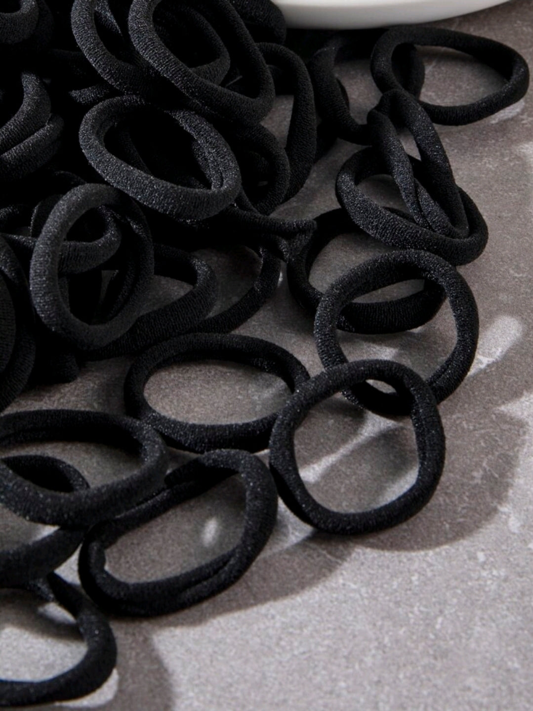 50 PCS/Set Women Girls Basic Hair Bands 4cm Simple Solid Colors Elastic Headband Hair Ropes Tied Ponytail Leather Band Hair Accessories