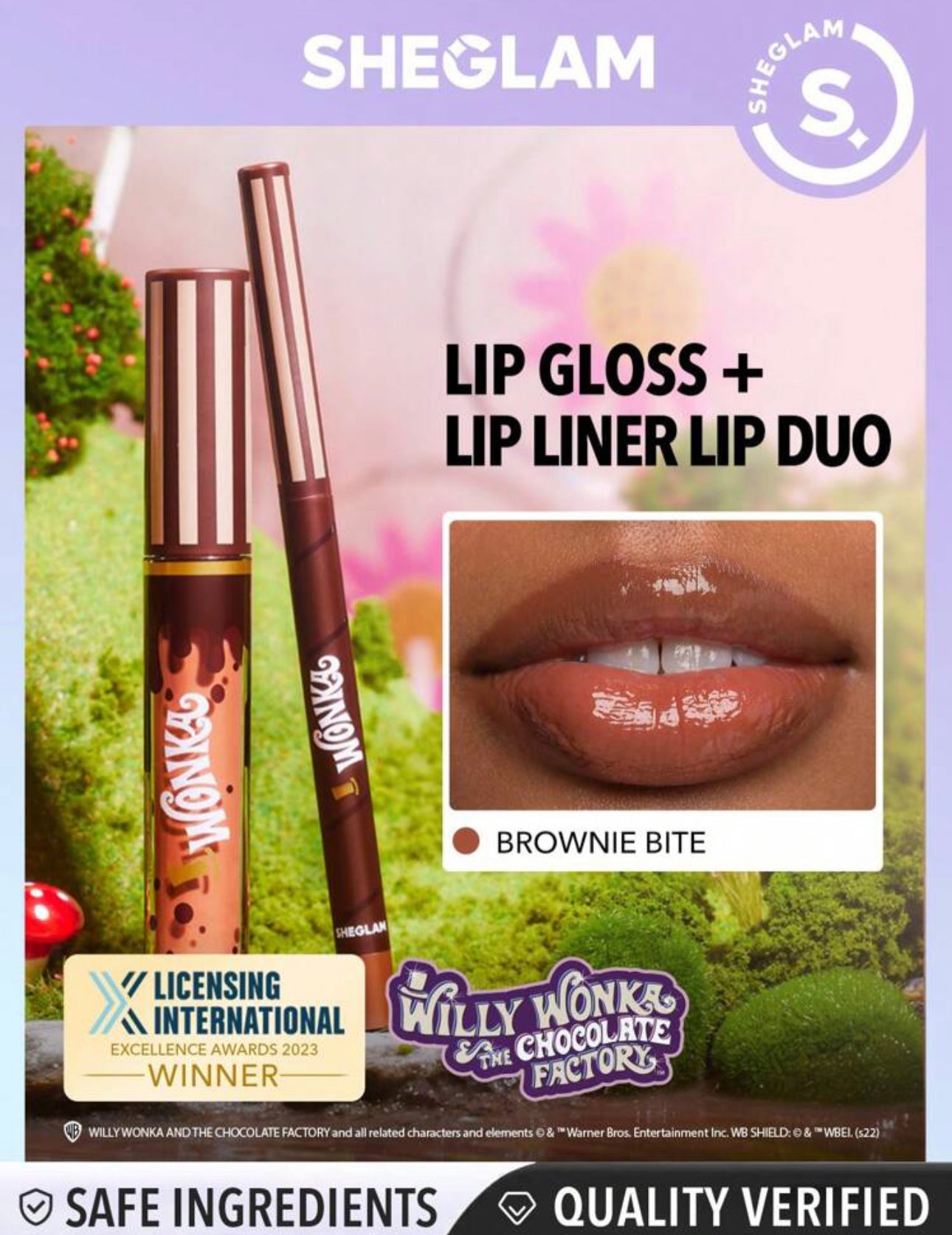 SHEGLAM | Willy wonka Cocoa Kiss Lip Duo