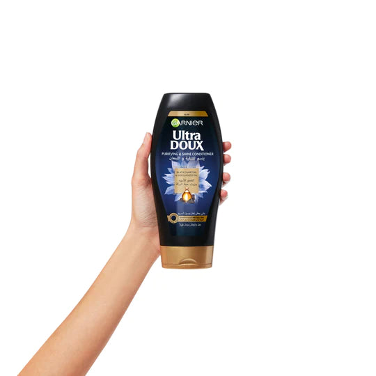 Garnier Ultra Doux Black Charcoal Conditioner 200ml