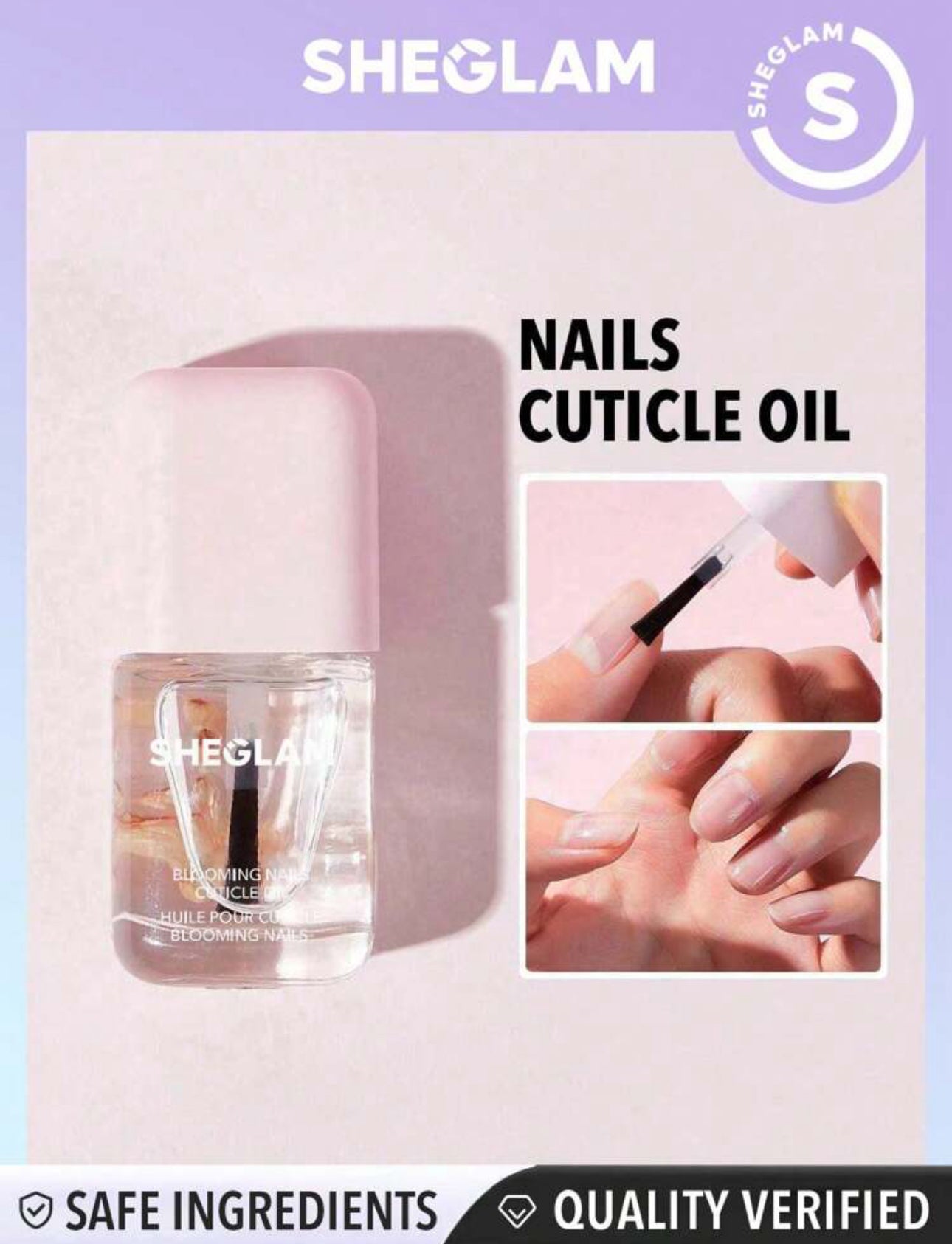 SHEGLAM Blooming Nails Cuticle Oil-Pink