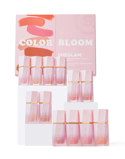 SHEGLAM Color Bloom Shimmer & Matte Collection Set Gel Cream Blush