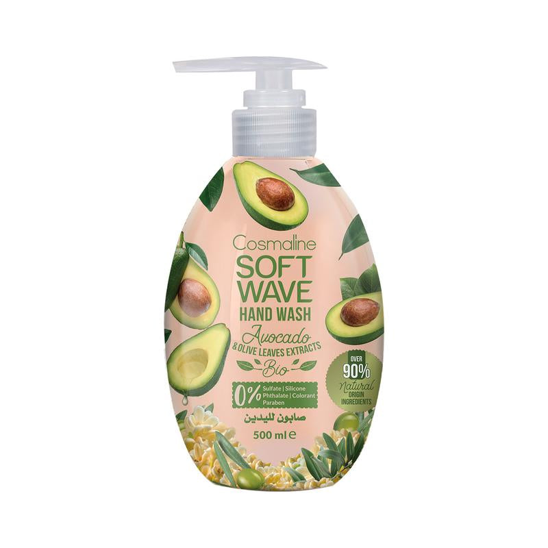 SOFT WAVE HAND WASH AVOCADO & OLIVE LEAVES EXTRACTS BIO 500ml