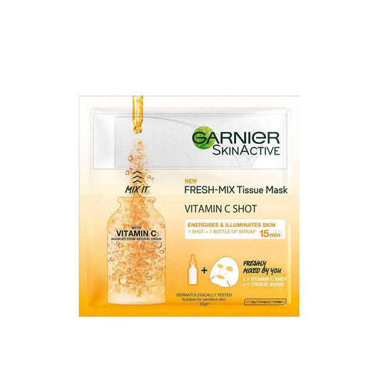 Garnier Fresh-Mix Hydrating, Energizing & Brightening Tissue Mask with Vitamin C