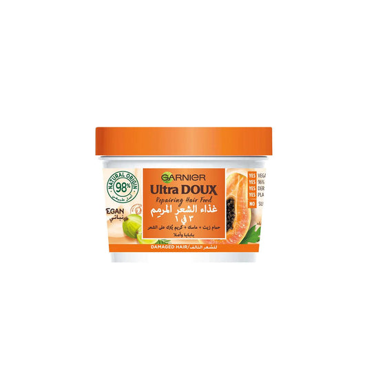 Garnier Ultra Doux Vegan Hair Food Papaya & Amla 3 in 1 Treatment