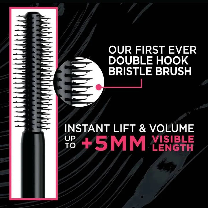 L’Oréal Paris Telescopic Lift Washable Mascara, Lengthening and Volumizing, Lash Lift with Up to 36HR Wear