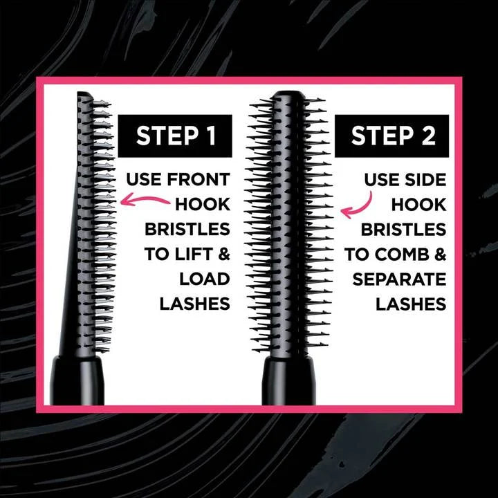 L’Oréal Paris Telescopic Lift Washable Mascara, Lengthening and Volumizing, Lash Lift with Up to 36HR Wear